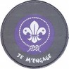 Insigne engagement pionnier mauve