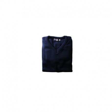 Pull bleu marine coll V