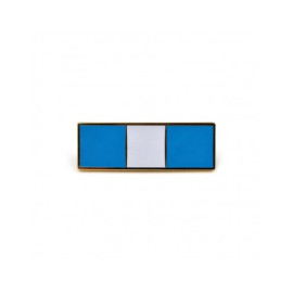 Barrette bleu ciel & blanche