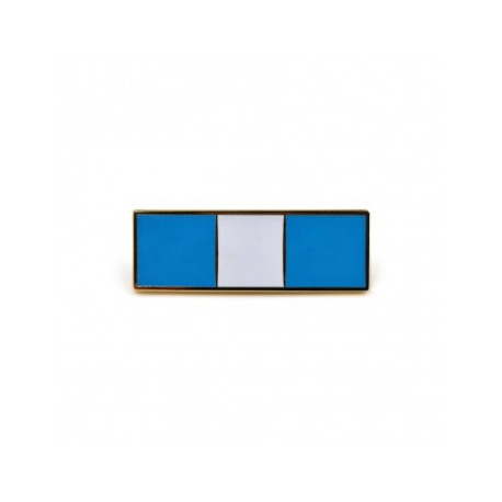 Barrette bleu ciel & blanche