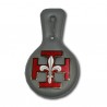 Croix Emaillée sur Sucette Grise